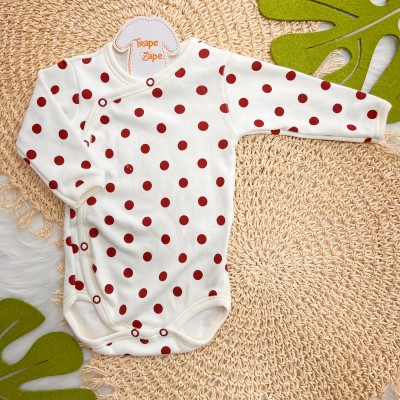 Body Kimono M/L Bolotas Bordo - Off White